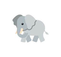 Elephant vector isolated emoticon. Elephant emoji. Elephant color icon