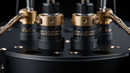 Torch soldering station with raw gold links, flux, and clamps set for delicate fusion work