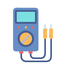 Digital Multimeter Illustration: Electrical Testing Tool for Measurement
