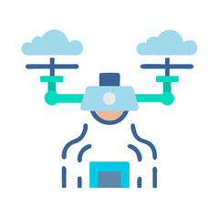 Cloud Robotics Vector Illustration for Future Automation