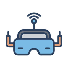 Wireless VR Headset for Immersive Gaming and Simulations