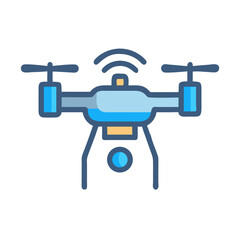 Drone Icon, Vector Style Illustration for stock use