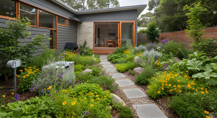 Fototapeta premium house garden 