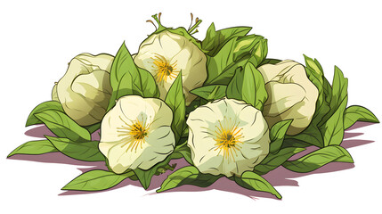 Cistus incanus Green Healthy Natural Dried Herb for Holistic Wellness Concept