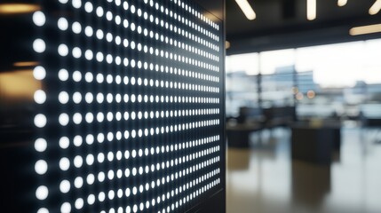 Inspirational Quote on Soft Glowing Digital Screen Display