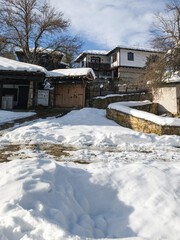 Winter view of village of Bozhentsi, Bulgaria