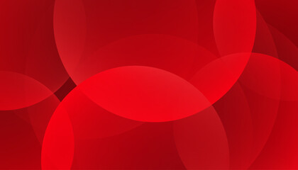 Red circle on dark background abstract pattern. Overlapping transparent geometric composition. Art & Illustration