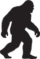 Naklejka premium Bigfoot Silhouette SVG – Sasquatch Forest Clipart for Cricut, T-Shirts & Outdoor Crafts