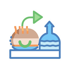 Digital design of a virtual restaurant takeaway service