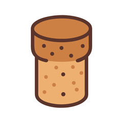Wine Cork Illustration: Bar, Restaurant, Celebration Icon