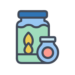 Cute, Simple Jars Icon Illustration for Design Projects