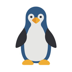 Cute Penguin Illustration Isolated on Black Background