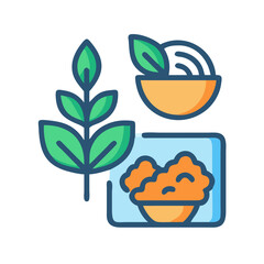 Herbal Supplements and Remedies in vector-illustrated style