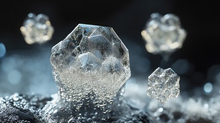 Obraz premium Abstract crystalline formations