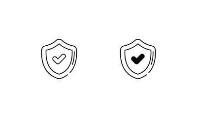 Protection icons set vector stock illustration