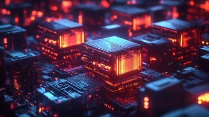 Obraz premium Abstract digital network (3)