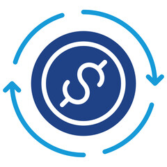 Obraz premium Currency Flow Icon