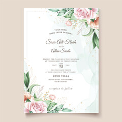 wedding invitation concept template