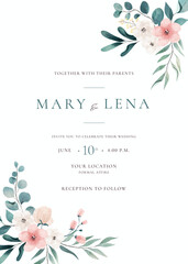 wedding invitation concept template