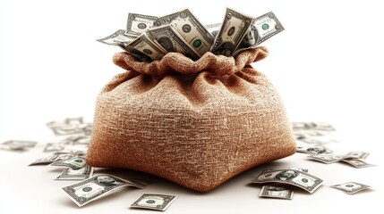 Bag full of money