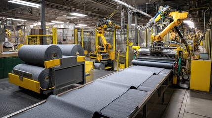 Metal processing facility interior view