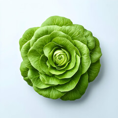 Obraz premium Lettuce rose, overhead studio shot. Food advertising