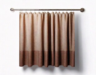  Shower curtain at white background