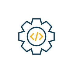Coding development icon. Programming icon. 