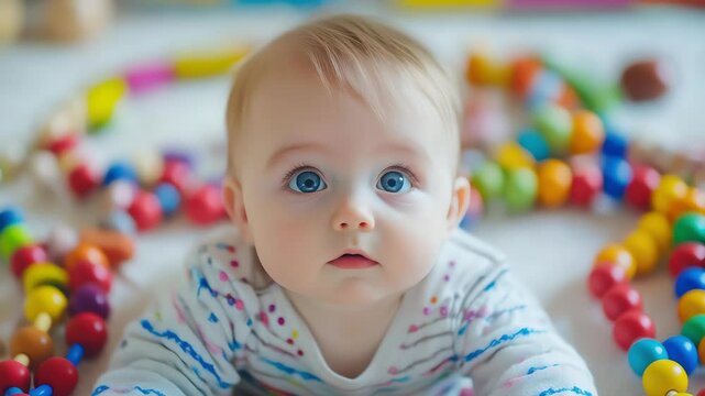 Baby kids toys frame on background, Toy many colorful educational wooden. play, Top view, executive function, kid, skill, education, intelligence quotient, emotional quotient, childhood, development