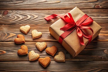 Delicious Heart-Shaped Cookies & Gift Box - Valentine's Day Treat