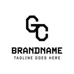 Letters GC Monogram Logo, suitable for any brand with CG or GC initials