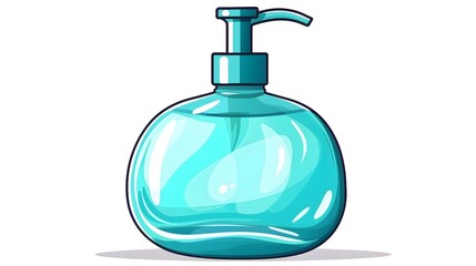 Obraz premium Professional Liquid Soap Dispenser Cartoon Vector Illustration for Hygiene Promotion Campaigns