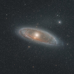 Obraz premium Spiral Galaxy Deep Space Astrophotography.