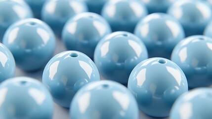 Light blue spheres arrangement abstract background design
