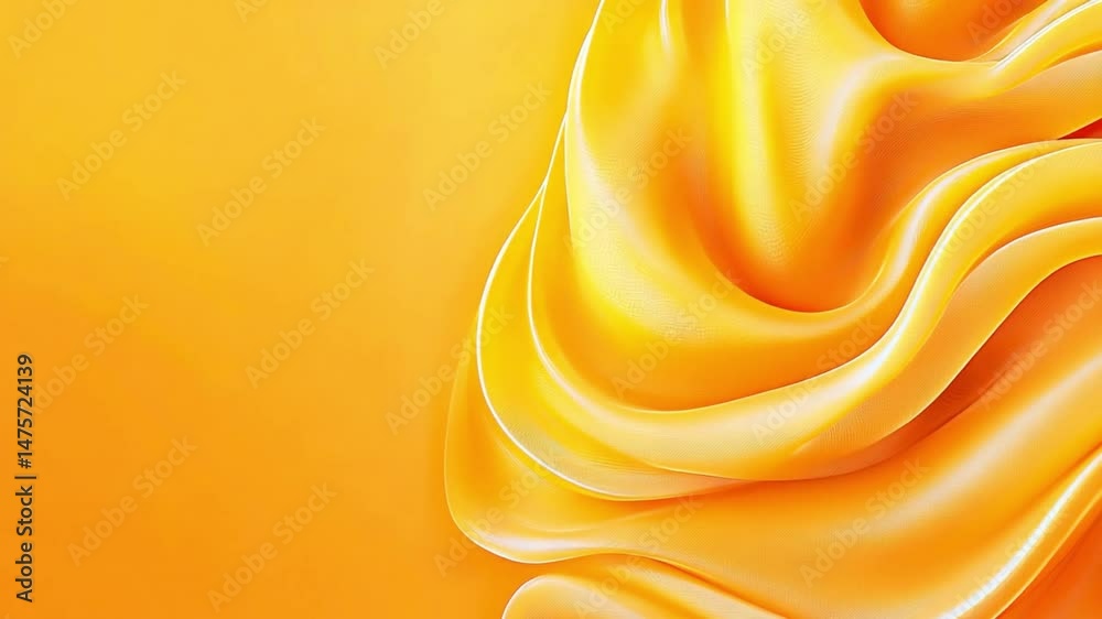 Poster golden flow: abstract liquid forms in a warm, golden hue, creating a sense of fluidity and luxury. p