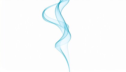 Abstract swirl of smoke on white