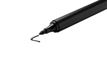 Fine-Tip Marker: Black Ink, Closeup, Writing, Drawing, Stationery