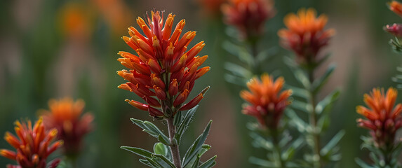 Indian Paintbrush Blooms