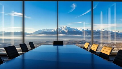 Panoramic Mountain View Conference Room - Powered by Adobe