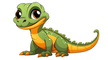 Naklejka premium Vintage Cartoon Lizard Vector Illustration for Creative Projects and Design Inspiration