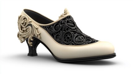 Fototapeta premium Ornate, elegant shoe with intricate detailing