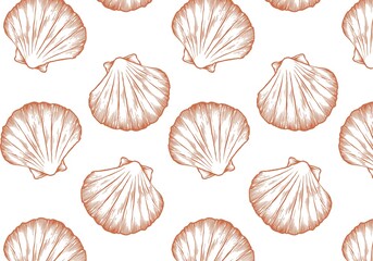 Clam Shell Pattern Harmony in Fluid Motion