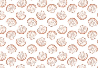 Clam Shell Pattern Harmony in Fluid Motion