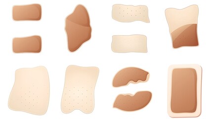 Flexible Fabric Plasters for Dark Skin Tone Ski Injuries, Medical Adhesive Bandages Set