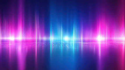 Abstract futuristic light beams with ai aesthetic for digital design