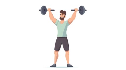 Professional side dumbbell raises exercise demonstration on white background