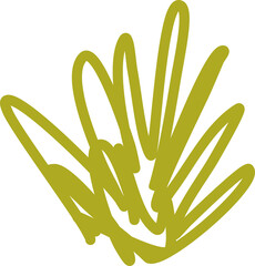 Green leaf organic element