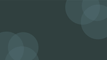 Abstract Teal Circles on Dark Green Background