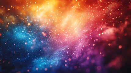 Naklejka premium Colorful cosmic dust cloud