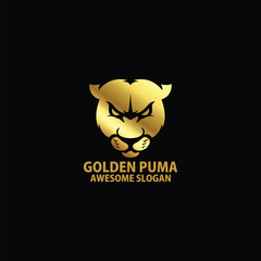 luxury puma logo design illustration
